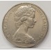 AUSTRALIA 1981 . TWENTY 20 CENTS COIN . VARIETY . 3 1/2 CLAW . BAG MARKS